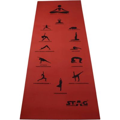 Stag Mantra Asan Yoga Mat 4 MM - Red